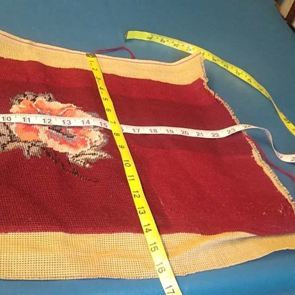 Red and Yellow Tapestry with Floral Design
